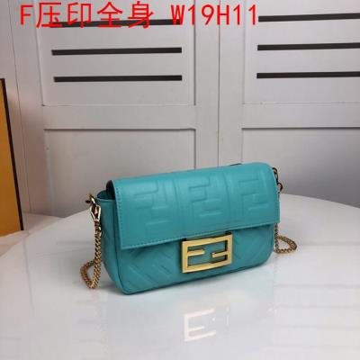 cheap quality Fendi Bags full embossed F Logo Blue